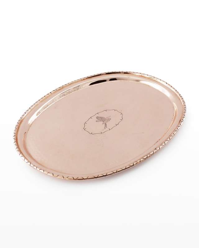Antique RARE English Hugh Wallis Tray, Late 19th Century